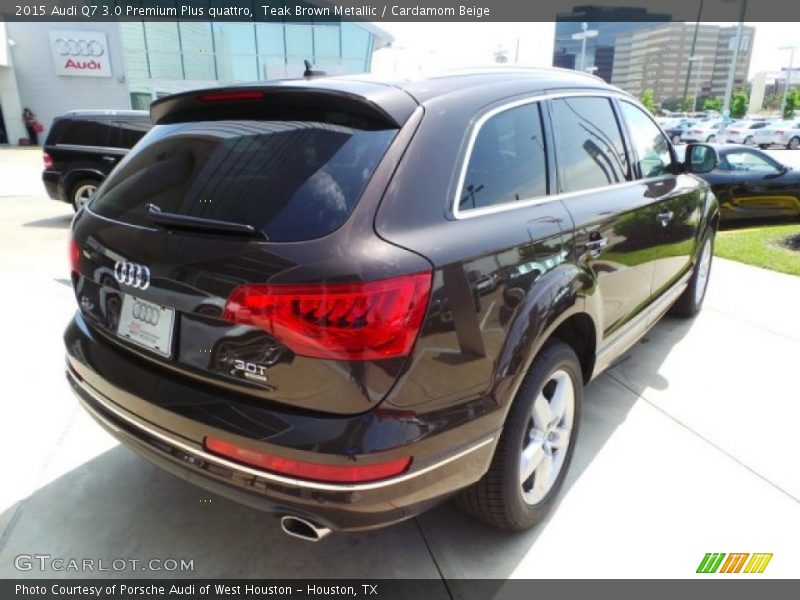 Teak Brown Metallic / Cardamom Beige 2015 Audi Q7 3.0 Premium Plus quattro