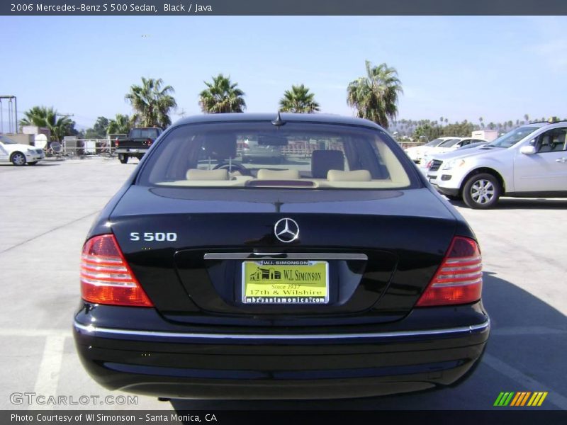 Black / Java 2006 Mercedes-Benz S 500 Sedan