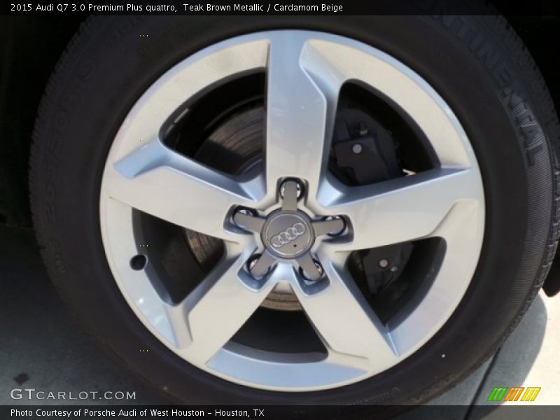 Teak Brown Metallic / Cardamom Beige 2015 Audi Q7 3.0 Premium Plus quattro
