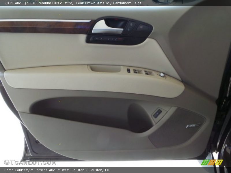 Teak Brown Metallic / Cardamom Beige 2015 Audi Q7 3.0 Premium Plus quattro
