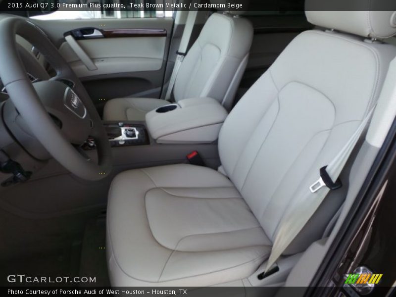 Teak Brown Metallic / Cardamom Beige 2015 Audi Q7 3.0 Premium Plus quattro