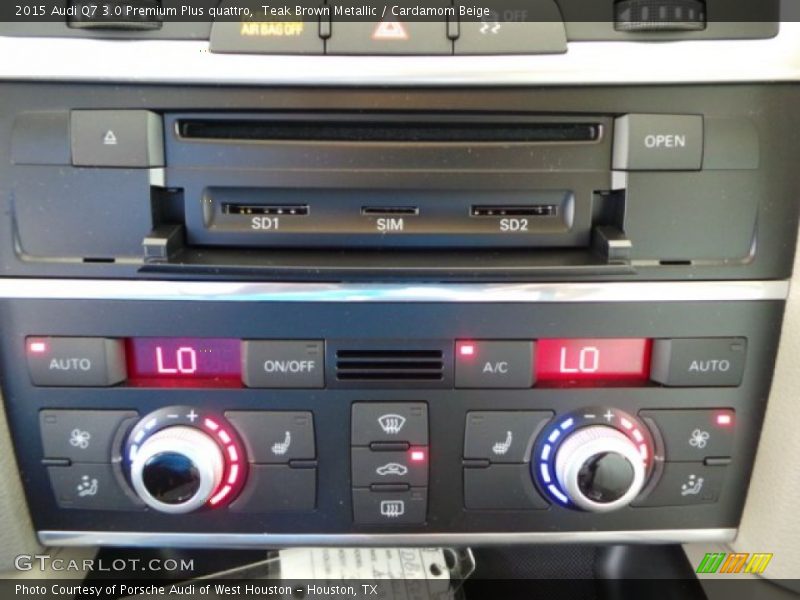 Teak Brown Metallic / Cardamom Beige 2015 Audi Q7 3.0 Premium Plus quattro