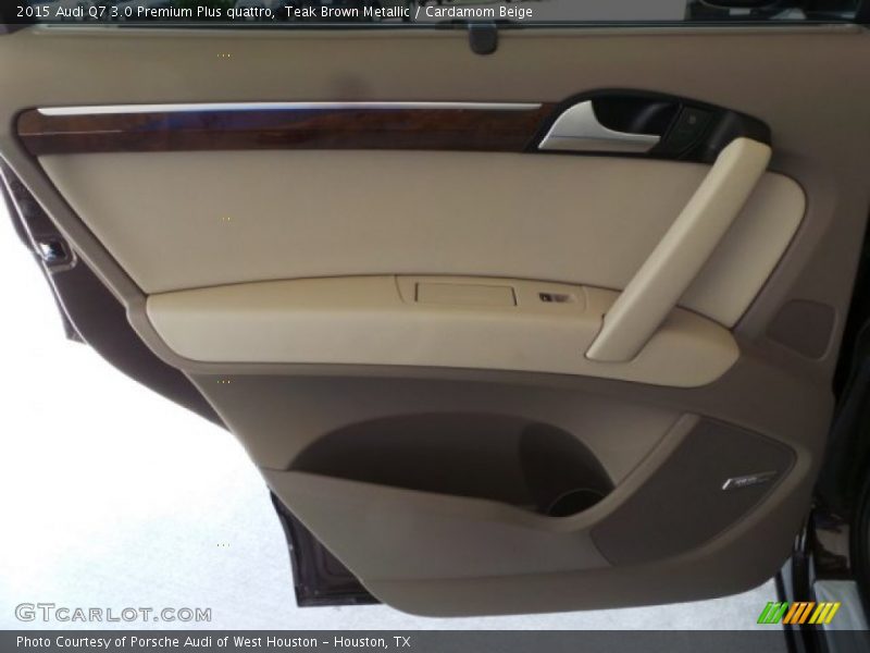 Teak Brown Metallic / Cardamom Beige 2015 Audi Q7 3.0 Premium Plus quattro
