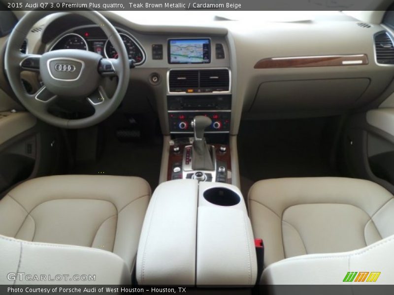 Teak Brown Metallic / Cardamom Beige 2015 Audi Q7 3.0 Premium Plus quattro