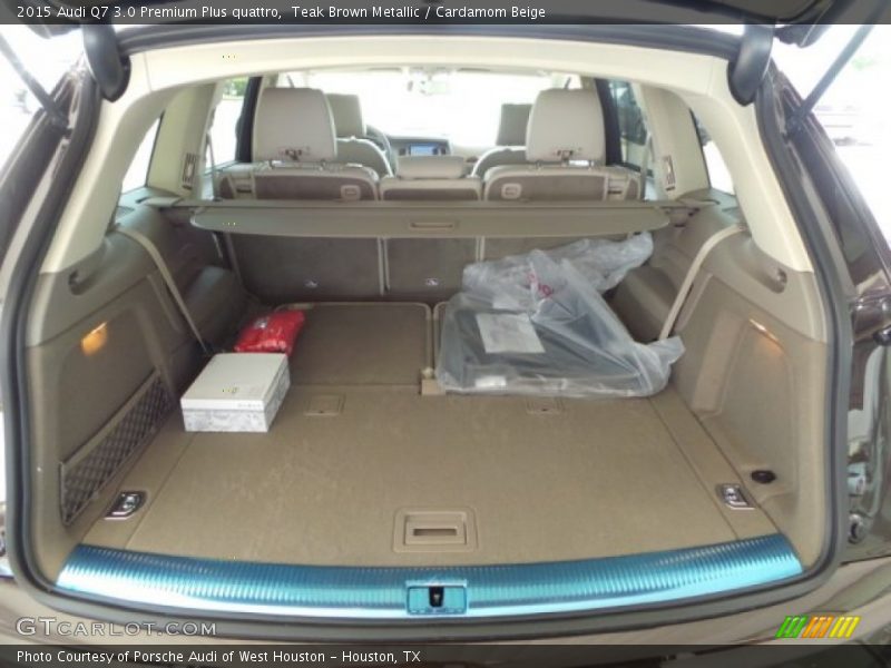 Teak Brown Metallic / Cardamom Beige 2015 Audi Q7 3.0 Premium Plus quattro