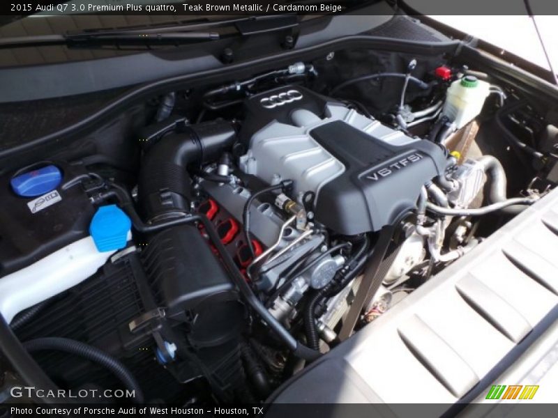 Teak Brown Metallic / Cardamom Beige 2015 Audi Q7 3.0 Premium Plus quattro