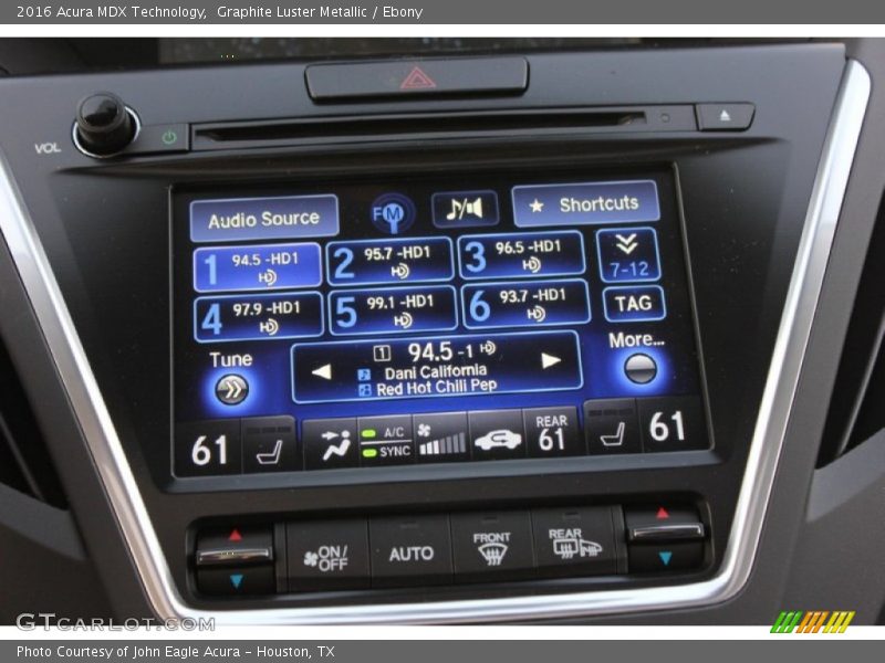 Graphite Luster Metallic / Ebony 2016 Acura MDX Technology