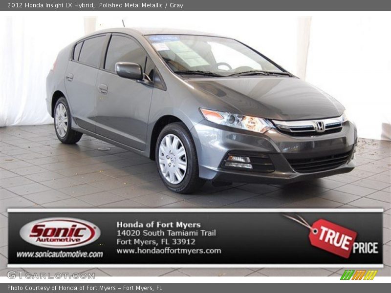 Polished Metal Metallic / Gray 2012 Honda Insight LX Hybrid