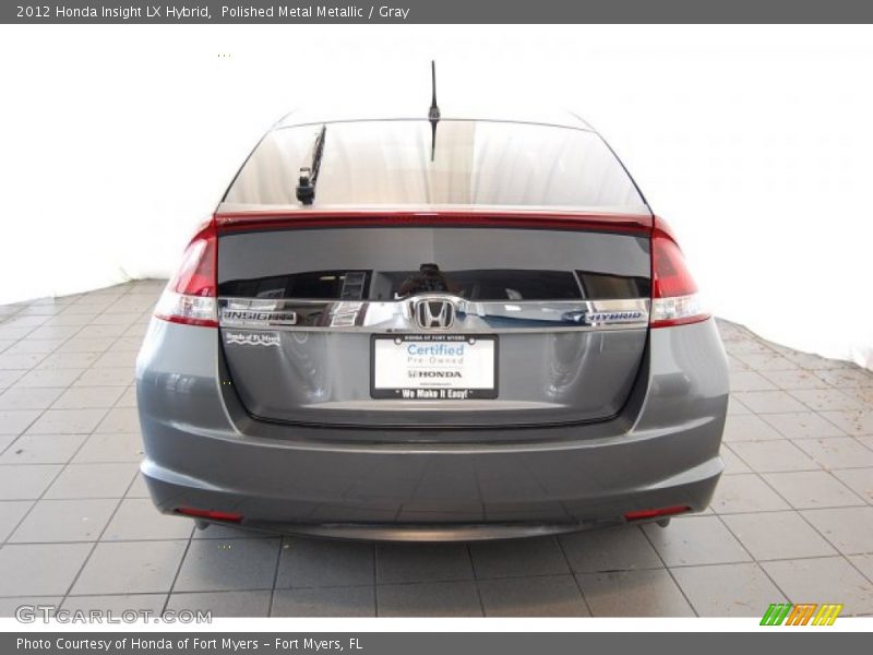 Polished Metal Metallic / Gray 2012 Honda Insight LX Hybrid