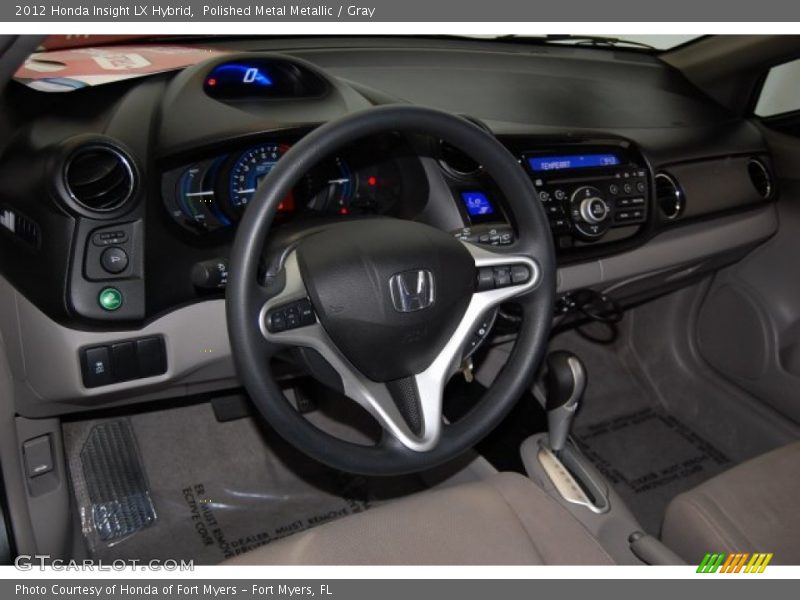 Polished Metal Metallic / Gray 2012 Honda Insight LX Hybrid