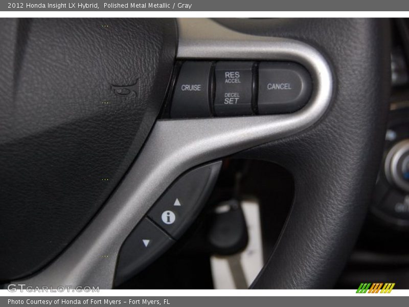 Polished Metal Metallic / Gray 2012 Honda Insight LX Hybrid
