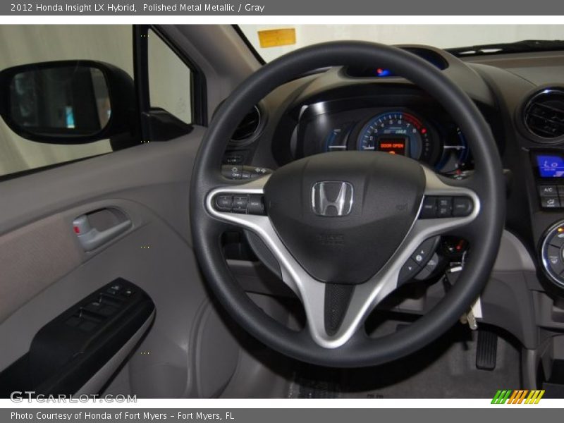Polished Metal Metallic / Gray 2012 Honda Insight LX Hybrid