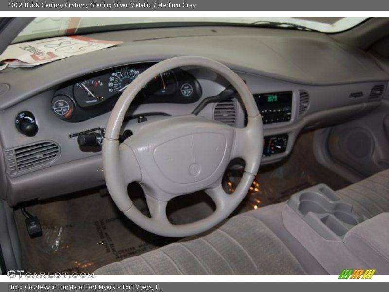 Sterling Silver Metallic / Medium Gray 2002 Buick Century Custom
