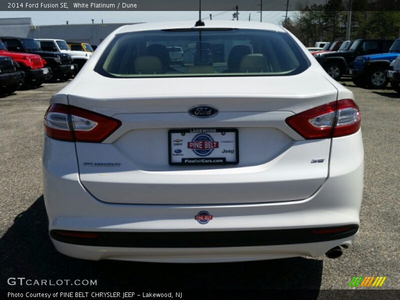 White Platinum / Dune 2014 Ford Fusion SE