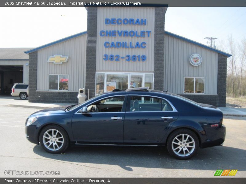 Imperial Blue Metallic / Cocoa/Cashmere 2009 Chevrolet Malibu LTZ Sedan