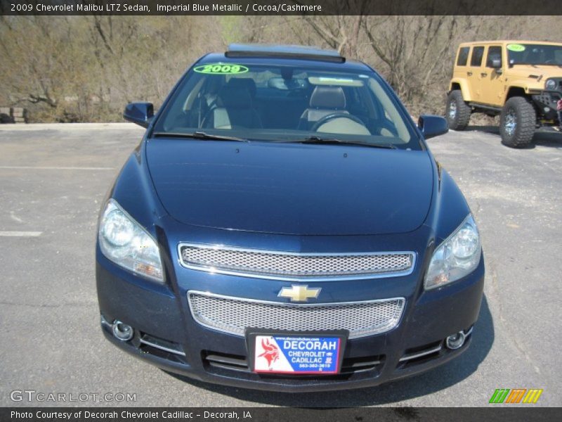 Imperial Blue Metallic / Cocoa/Cashmere 2009 Chevrolet Malibu LTZ Sedan