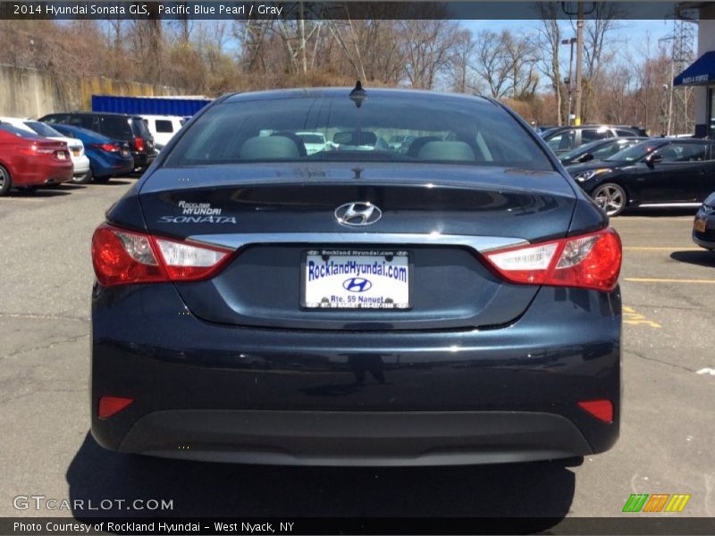 Pacific Blue Pearl / Gray 2014 Hyundai Sonata GLS