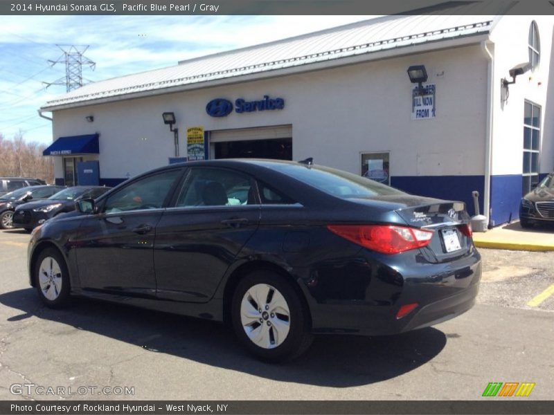 Pacific Blue Pearl / Gray 2014 Hyundai Sonata GLS