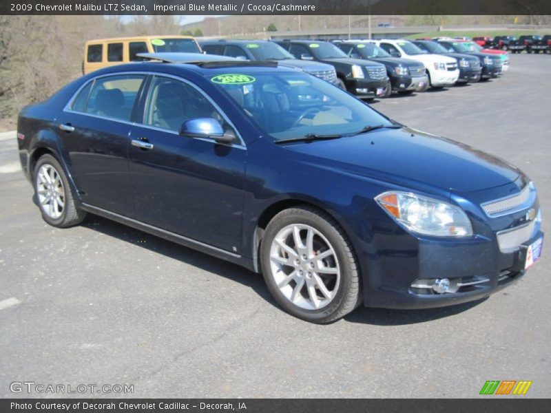 Imperial Blue Metallic / Cocoa/Cashmere 2009 Chevrolet Malibu LTZ Sedan