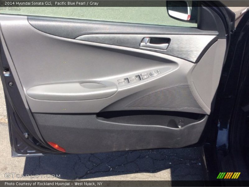 Pacific Blue Pearl / Gray 2014 Hyundai Sonata GLS