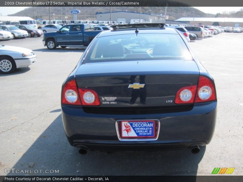 Imperial Blue Metallic / Cocoa/Cashmere 2009 Chevrolet Malibu LTZ Sedan