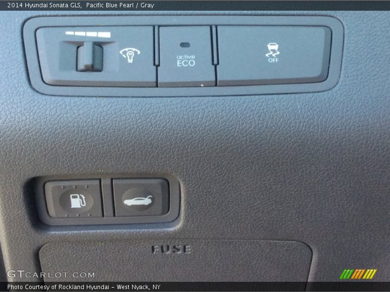 Pacific Blue Pearl / Gray 2014 Hyundai Sonata GLS