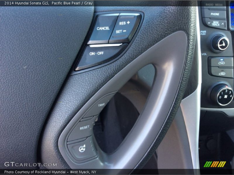 Pacific Blue Pearl / Gray 2014 Hyundai Sonata GLS