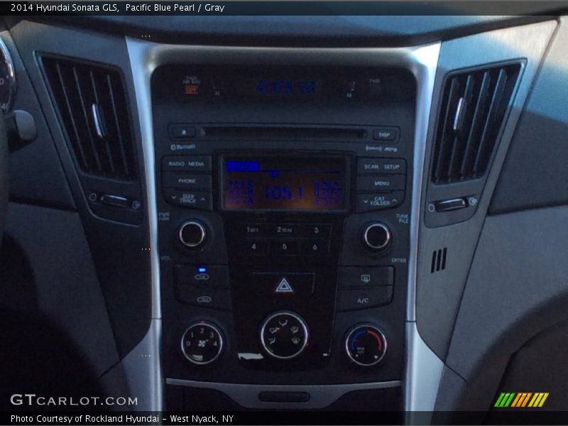 Pacific Blue Pearl / Gray 2014 Hyundai Sonata GLS