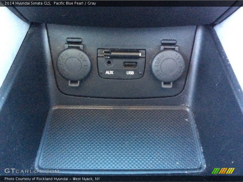 Pacific Blue Pearl / Gray 2014 Hyundai Sonata GLS