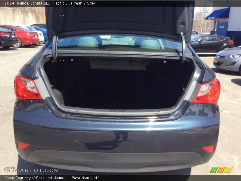 Pacific Blue Pearl / Gray 2014 Hyundai Sonata GLS