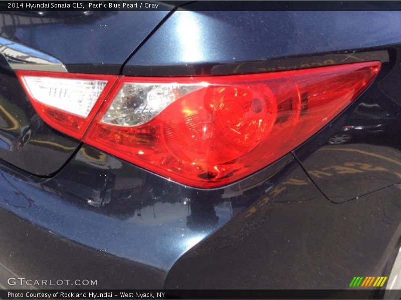 Pacific Blue Pearl / Gray 2014 Hyundai Sonata GLS