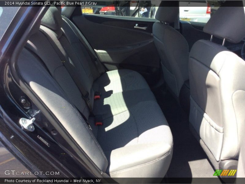 Pacific Blue Pearl / Gray 2014 Hyundai Sonata GLS