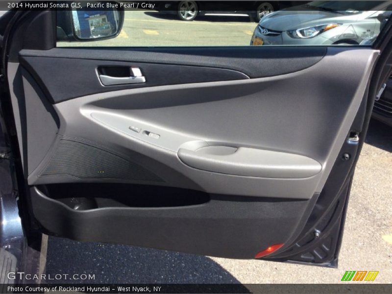 Pacific Blue Pearl / Gray 2014 Hyundai Sonata GLS