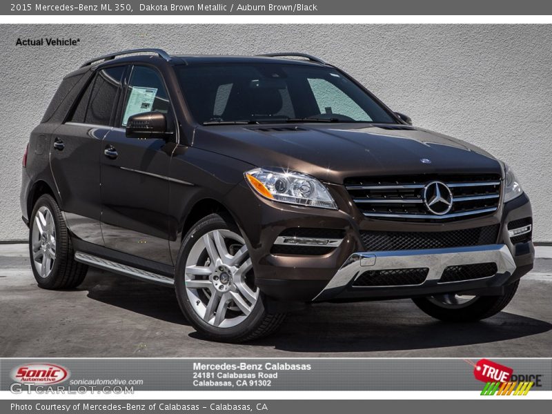 Dakota Brown Metallic / Auburn Brown/Black 2015 Mercedes-Benz ML 350