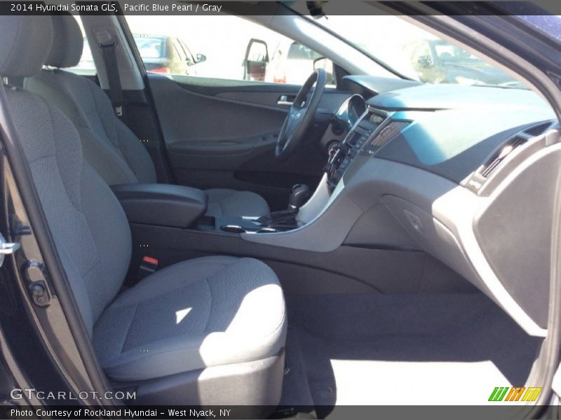 Pacific Blue Pearl / Gray 2014 Hyundai Sonata GLS