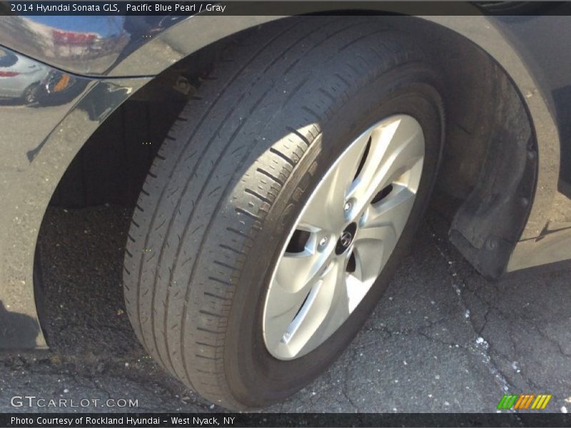 Pacific Blue Pearl / Gray 2014 Hyundai Sonata GLS