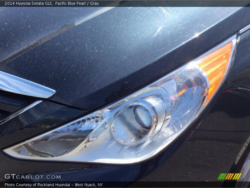 Pacific Blue Pearl / Gray 2014 Hyundai Sonata GLS