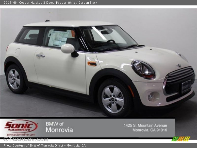 Pepper White / Carbon Black 2015 Mini Cooper Hardtop 2 Door