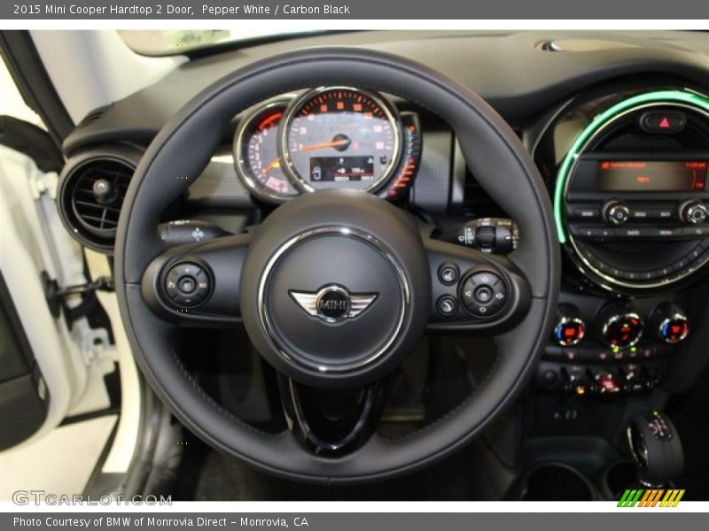 Pepper White / Carbon Black 2015 Mini Cooper Hardtop 2 Door