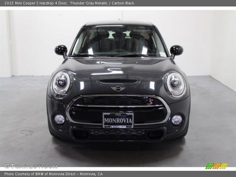 Thunder Gray Metallic / Carbon Black 2015 Mini Cooper S Hardtop 4 Door