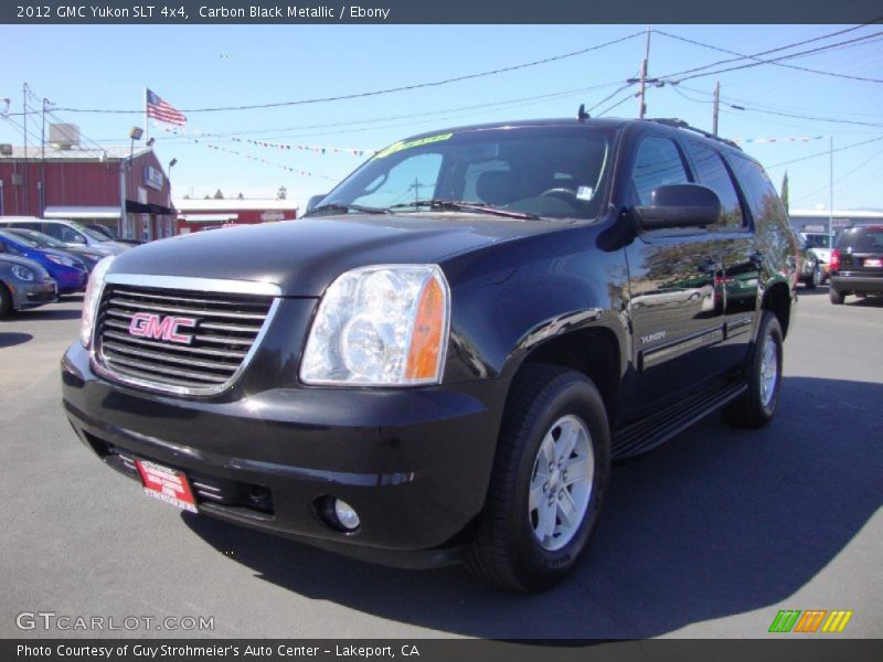 Carbon Black Metallic / Ebony 2012 GMC Yukon SLT 4x4