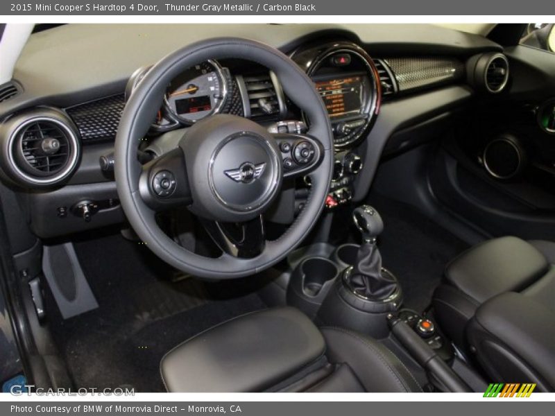 Thunder Gray Metallic / Carbon Black 2015 Mini Cooper S Hardtop 4 Door