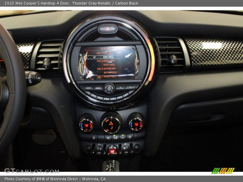 Thunder Gray Metallic / Carbon Black 2015 Mini Cooper S Hardtop 4 Door