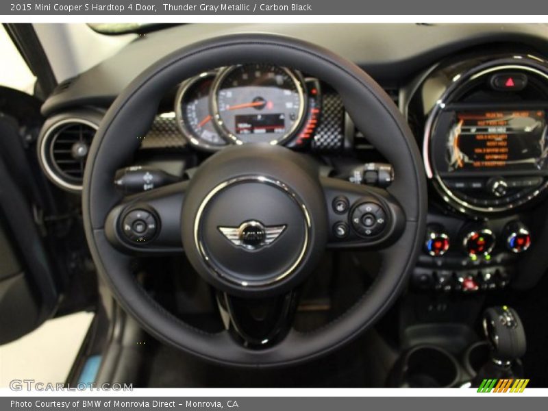 Thunder Gray Metallic / Carbon Black 2015 Mini Cooper S Hardtop 4 Door
