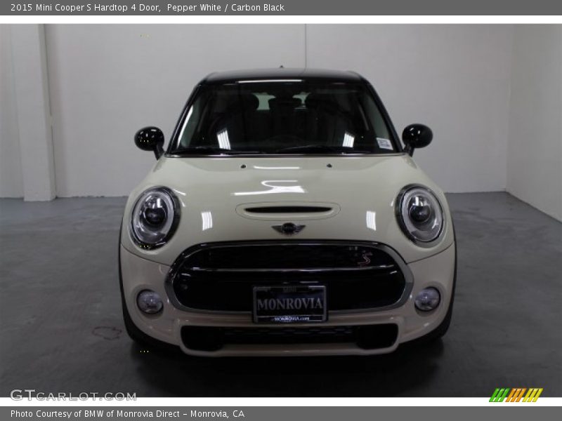 Pepper White / Carbon Black 2015 Mini Cooper S Hardtop 4 Door