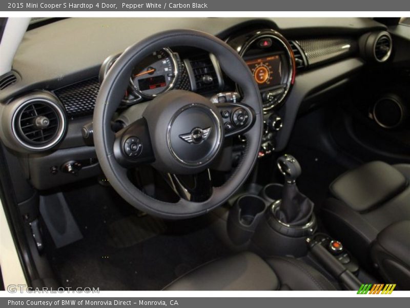 Pepper White / Carbon Black 2015 Mini Cooper S Hardtop 4 Door