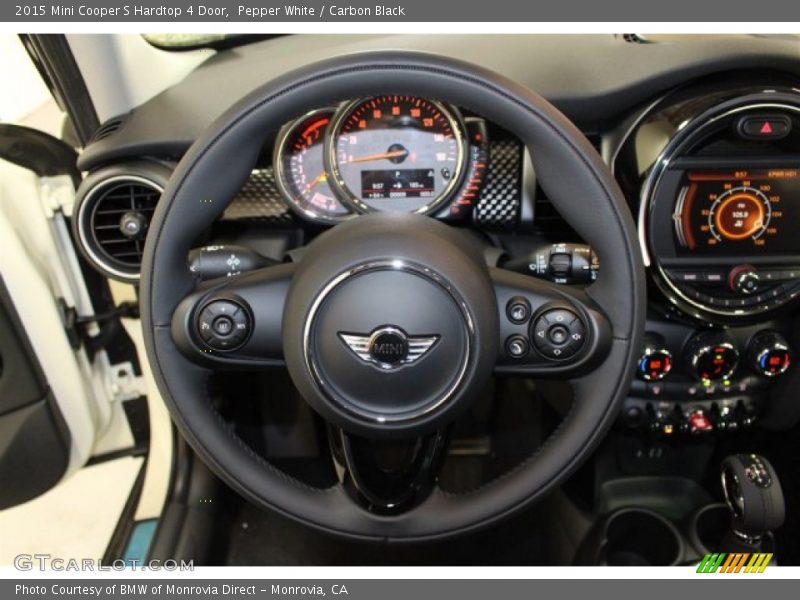 Pepper White / Carbon Black 2015 Mini Cooper S Hardtop 4 Door