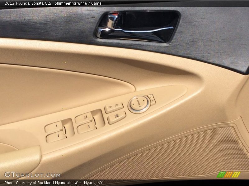 Shimmering White / Camel 2013 Hyundai Sonata GLS
