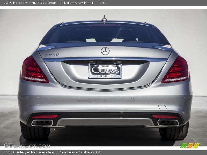 Palladium Silver Metallic / Black 2015 Mercedes-Benz S 550 Sedan