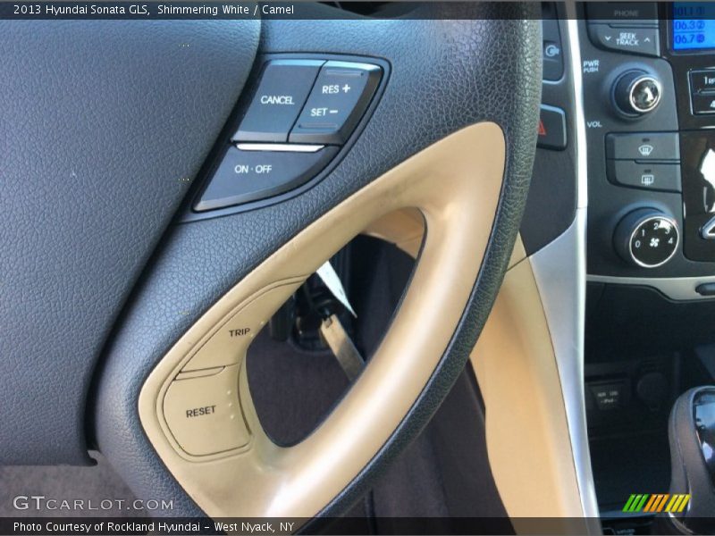 Shimmering White / Camel 2013 Hyundai Sonata GLS